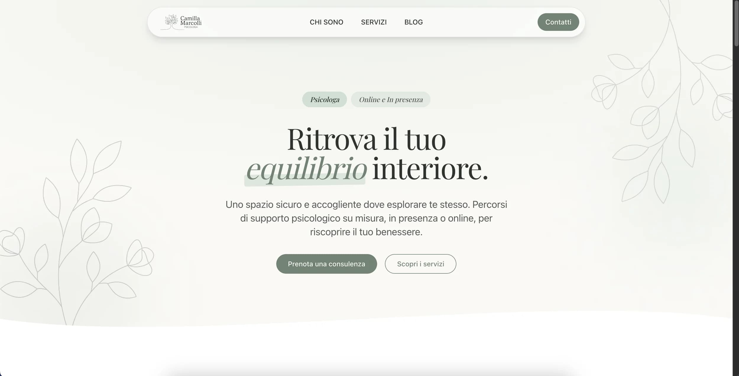 Camilla Marcolli Psicologa